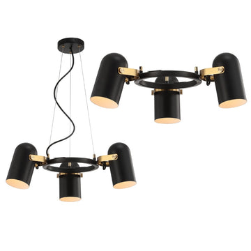 Eugenio Adjustable Metal LED Chandelier - JONATHAN Y